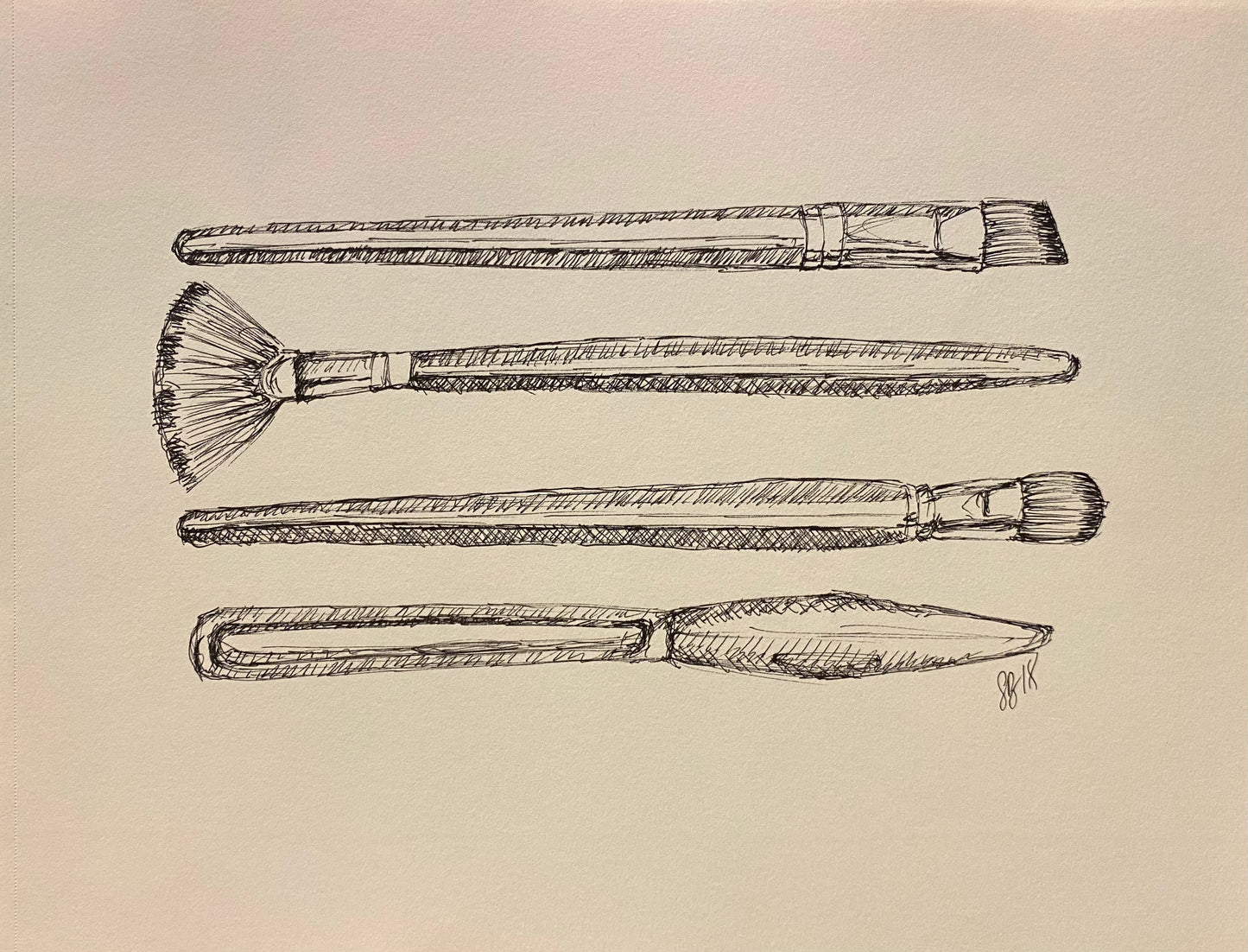 Original Drawing- Brushes