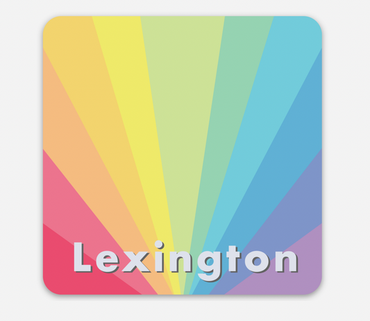 Sticker- Lexington, Rainbow Rays