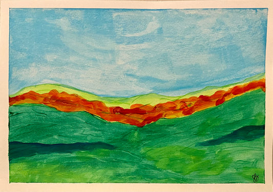 Original Acrylic Painting- Fall Horizon 2