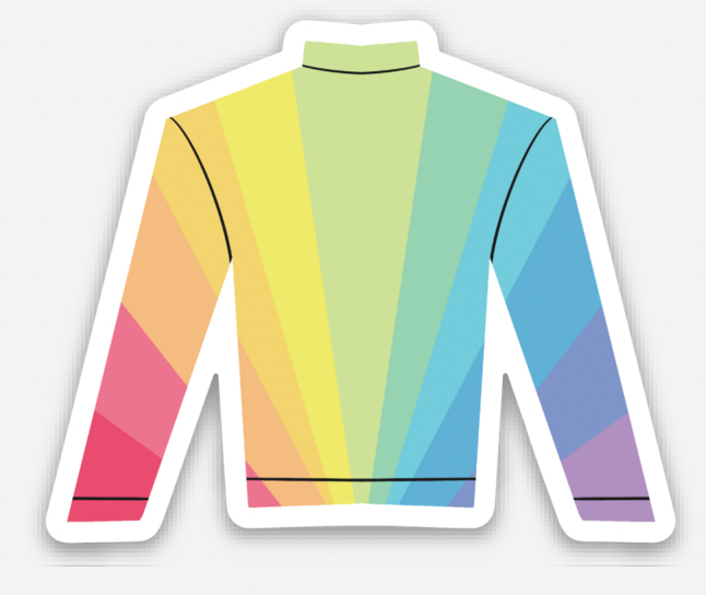 Sticker- Silk, Colorful Sunrise