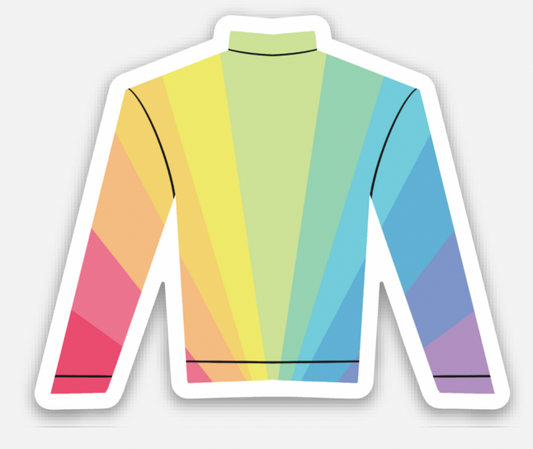 Sticker- Silk, Colorful Sunrise