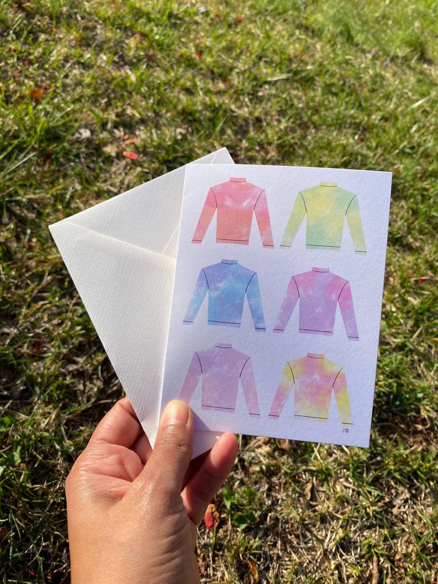 Pastel Silks Cards, set of 4